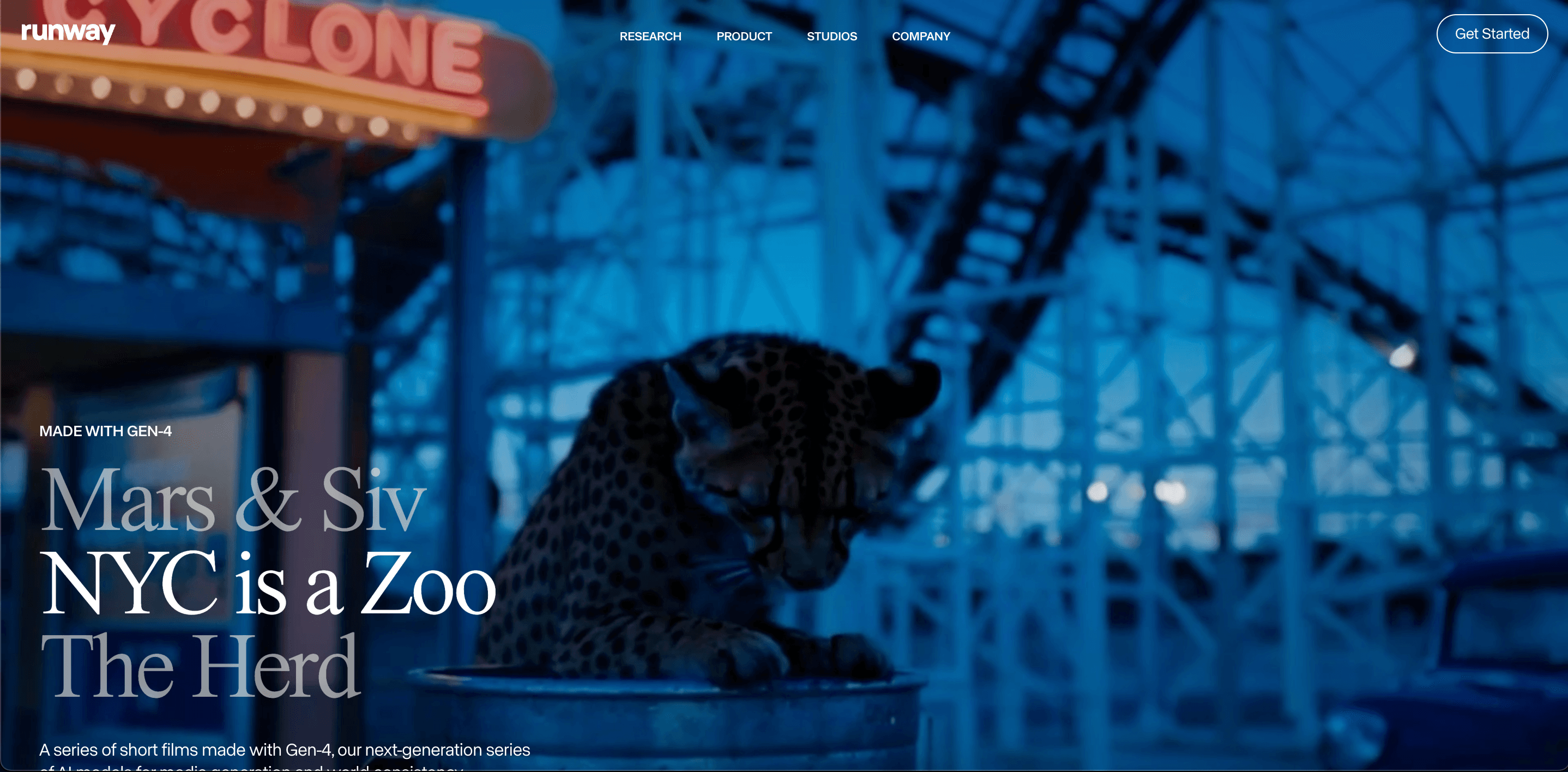 Runway ML Screenshot